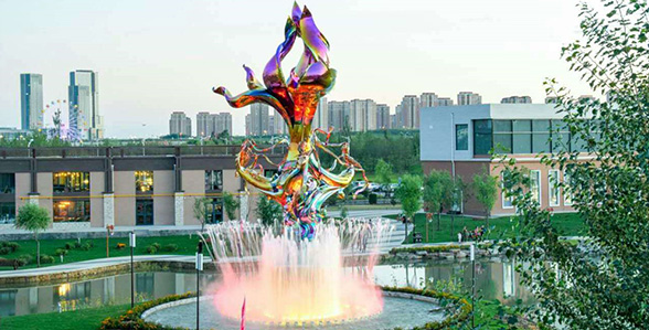 馬蘭仙子雕塑噴泉